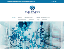 Tablet Screenshot of galenosresearch.com